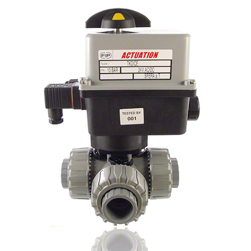 ABS 3/2-Wege-Kugelhahn, elektrische Ausf&uuml;hrung