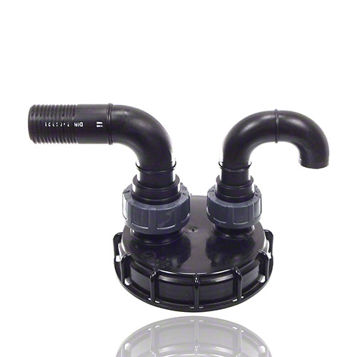 IBC-Schraubkappe DN 150 mit Be- / Entl&uuml;ftungs- und Bef&uuml;llanschluss