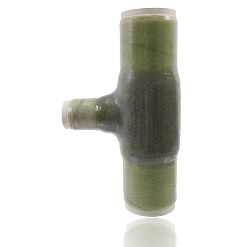 UP-GF-PP T-St&uuml;ck 90&deg; reduziert, DIN 16 966, Form T2, Rohrtyp B, mit Laminatenden, PN 10