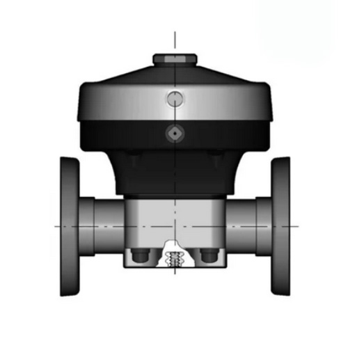 PP 2/2-Wege-Membranventil, Ausf&uuml;hrung Flansch, NO, PTFE/EPDM, Typ 285