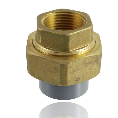ABS &Uuml;bergangsverschraubung, Messing/ABS