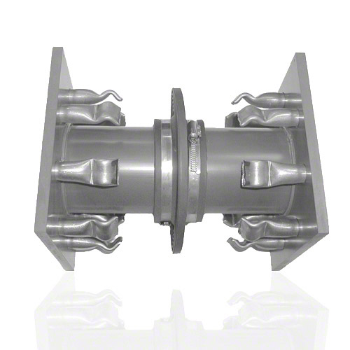 PVC-U Wanddurchf&uuml;hrung PVC-U, H&uuml;lsend&uuml;bel Stahl verzinkt