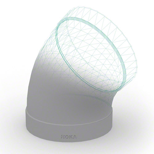 PE&nbsp; Rohrbogen mit Muffen 45&deg;