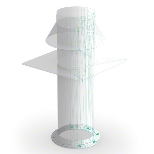 PE Flansch f&uuml;r Dachaufsatz