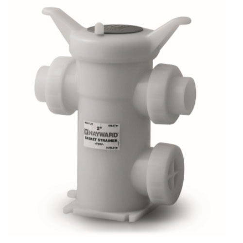 PVDF Kompaktschmutzf&auml;nger, Anschluss PP Stahl Flansche, FPM Dichtung