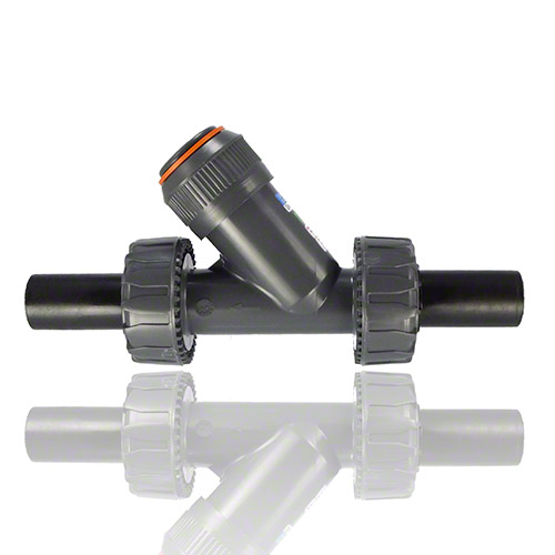 PVC-U R&uuml;ckschlagventil, PE Stutzen, EPDM