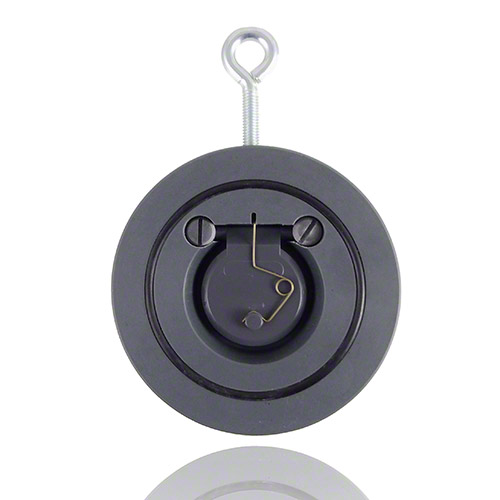 PVC-U R&uuml;ckschlagklappe mit VA-Feder, EPDM