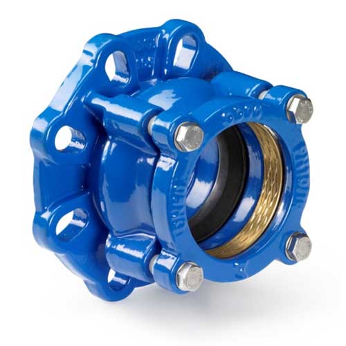 Flanschadapter zugfest, Typ FASTFITgrip,&nbsp; f&uuml;r PE- und PVC-Rohre, Schrauben 8.8